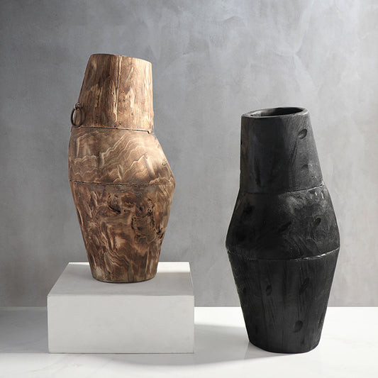Abstract Wooden Vase
